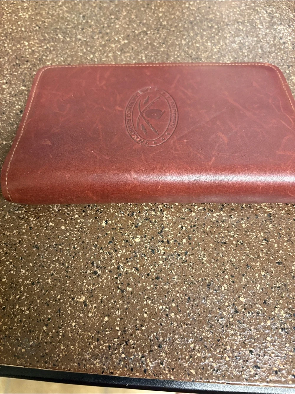 Vintage Orvis Leather 6-Ring daily planner .